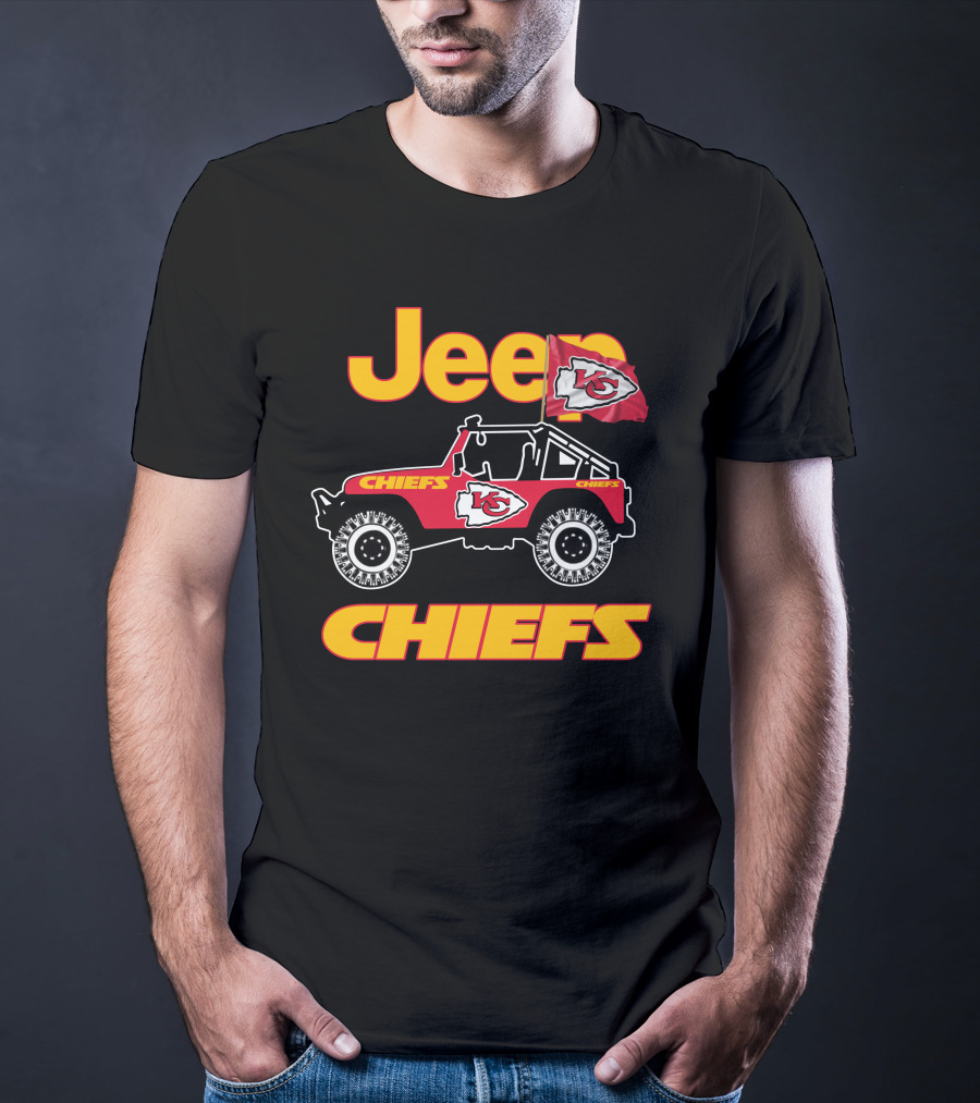 Jeep Chiefs Kansas City Flag T-Shirt