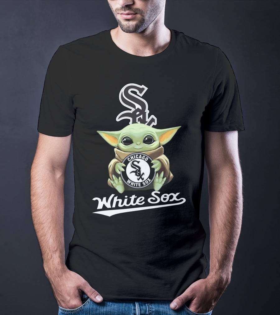 Chicago White Sox Baby Yoda Logo Star Wars Fans T-Shirt
