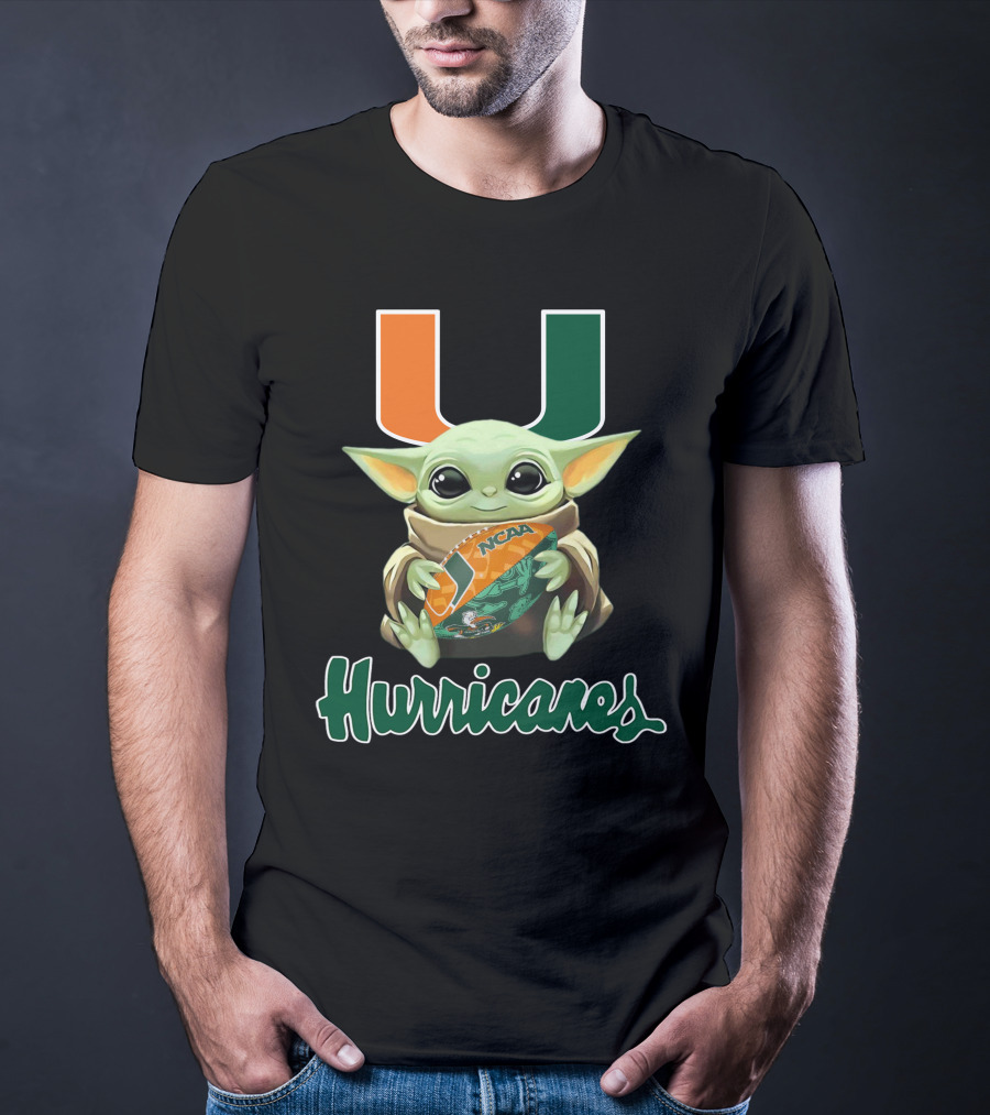 Miami Hurricanes Baby Yoda Ncaa U T-Shirt