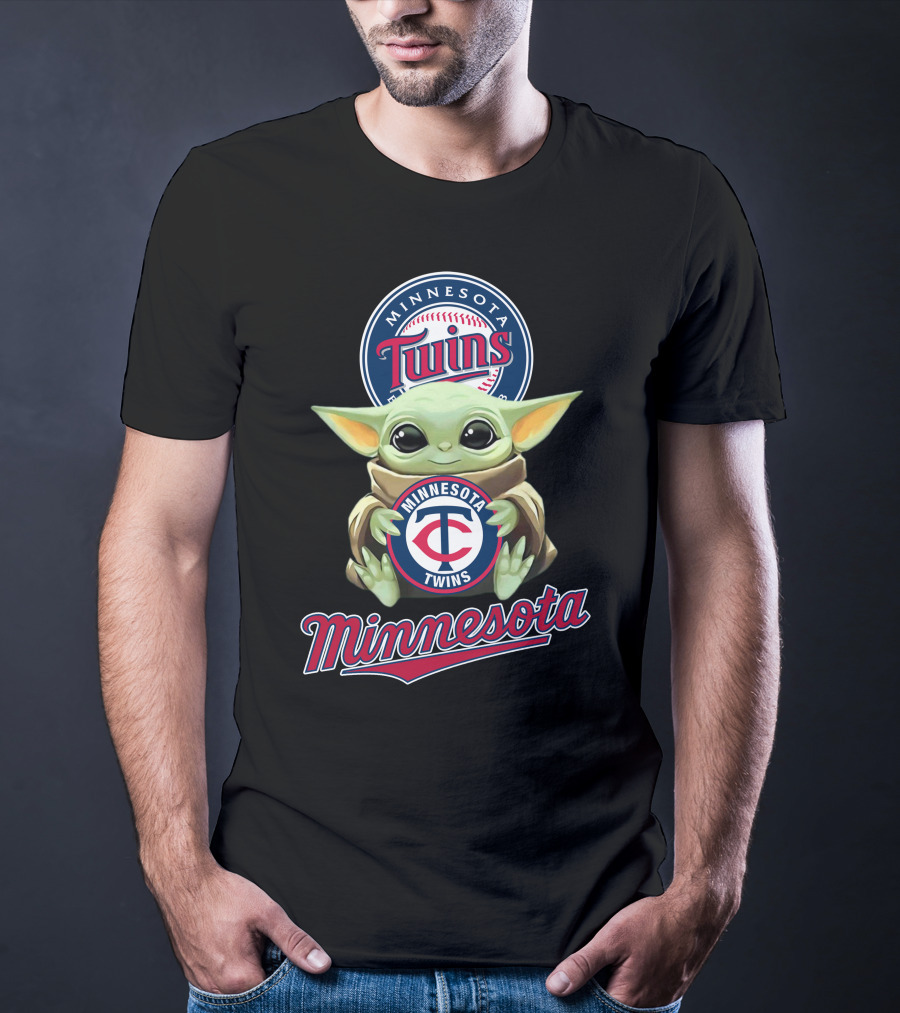 Minnesota Twins Baby Yoda Baseball T-Shirt