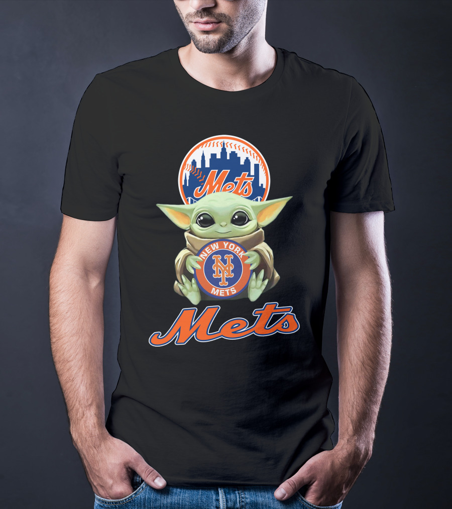 New York Mets Baby Yoda Mets T-Shirt