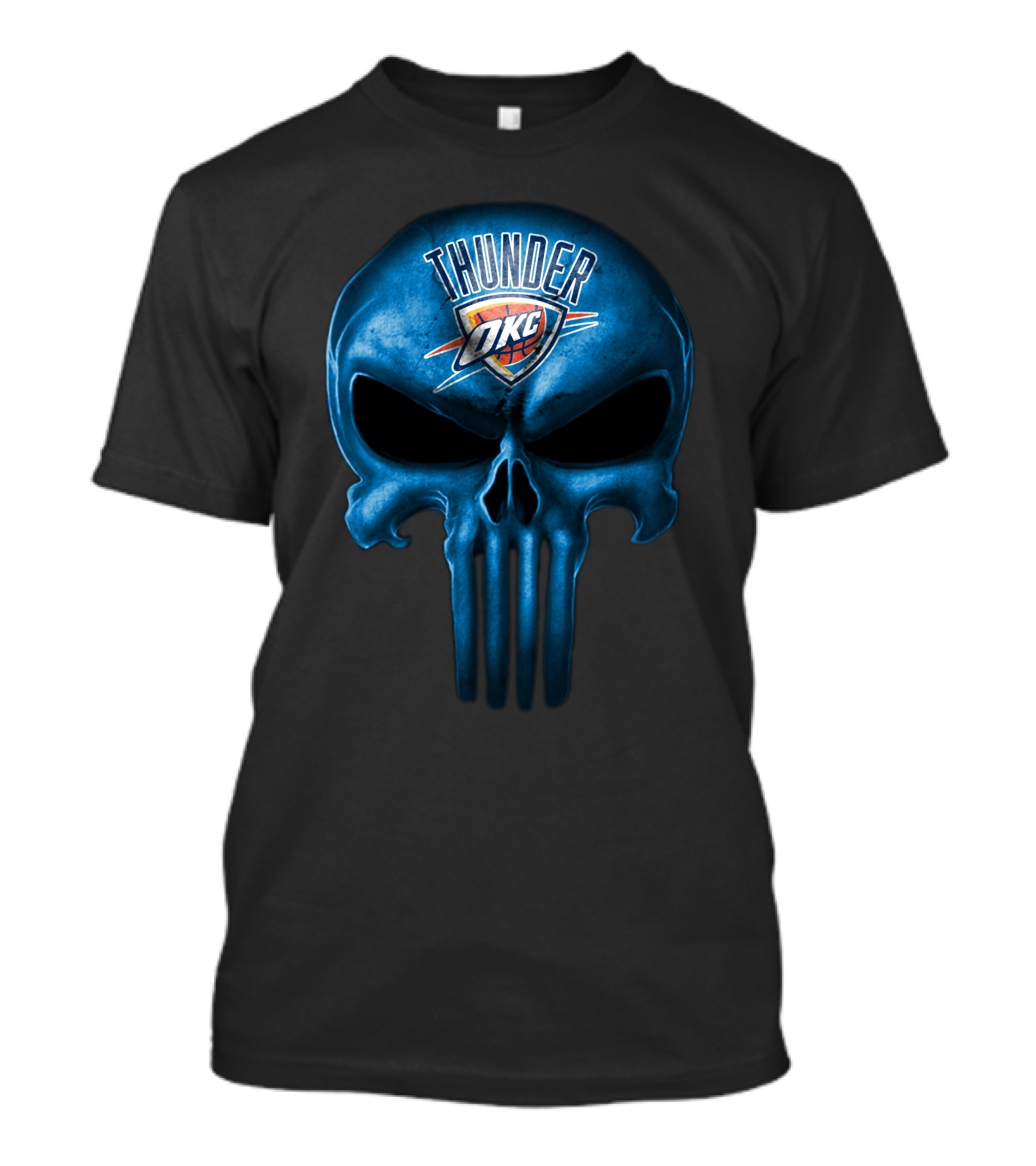 Oklahoma City Thunder Okc Skull Logo Thunder T-Shirt
