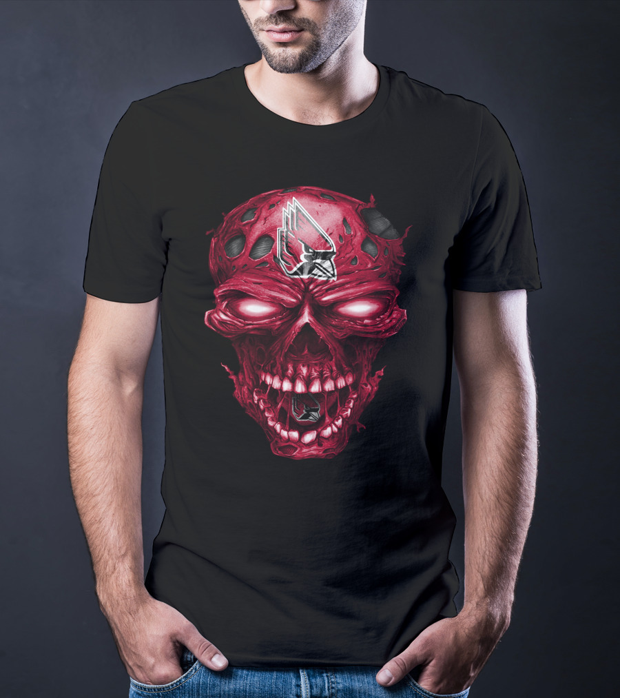 Ball State Cardinals Skull T-Shirt