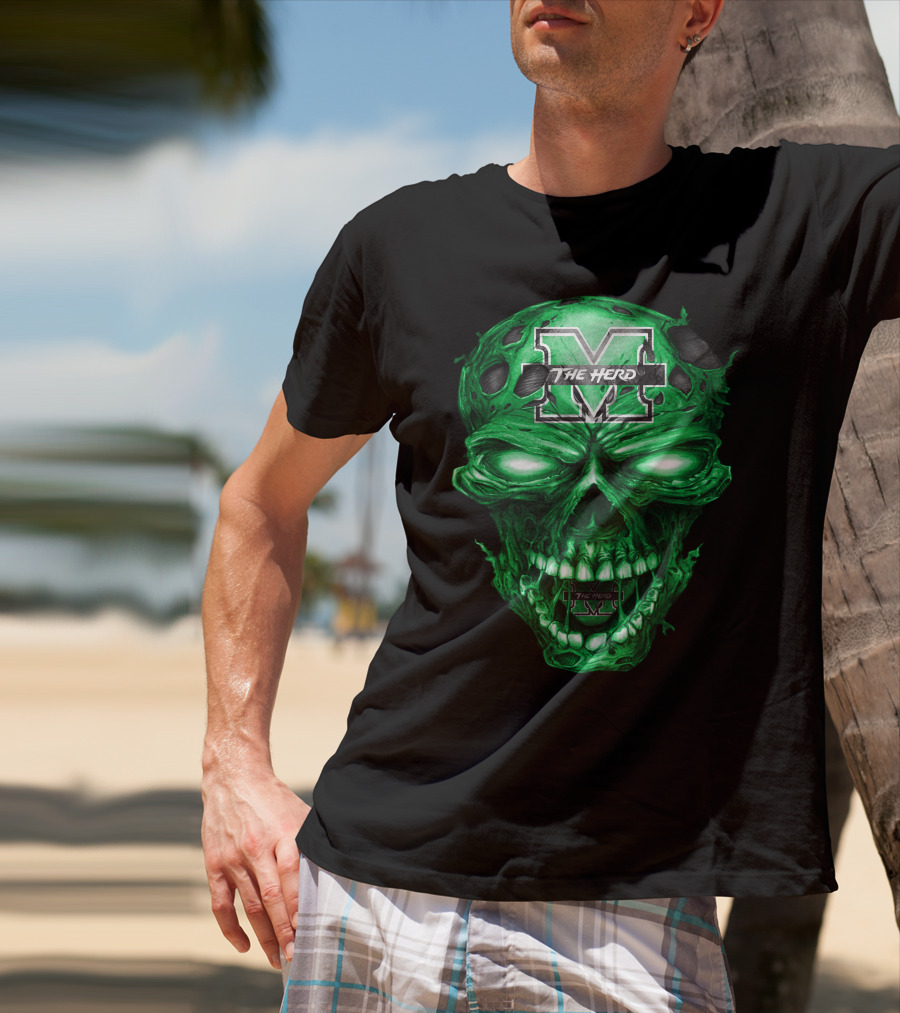 The Herd M Skull Marshall Thundering Herd T-Shirt