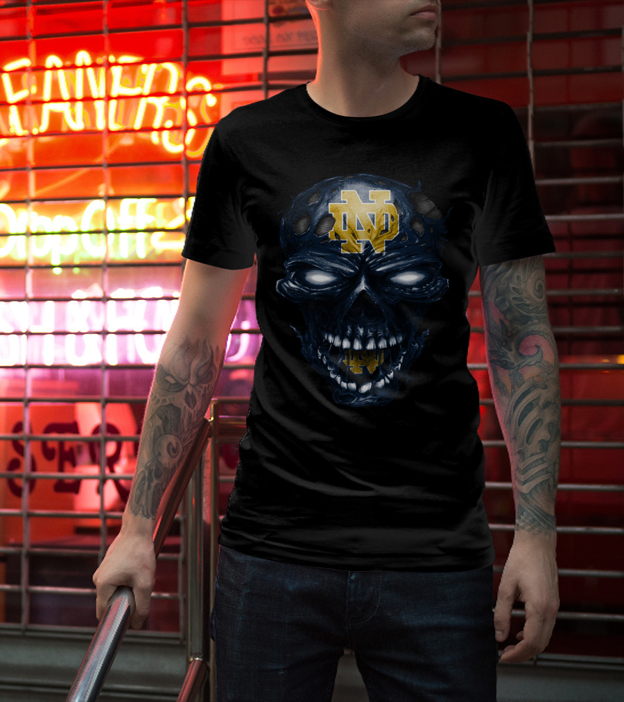 Notre Dame Fighting Irish Nd Skull T-Shirt