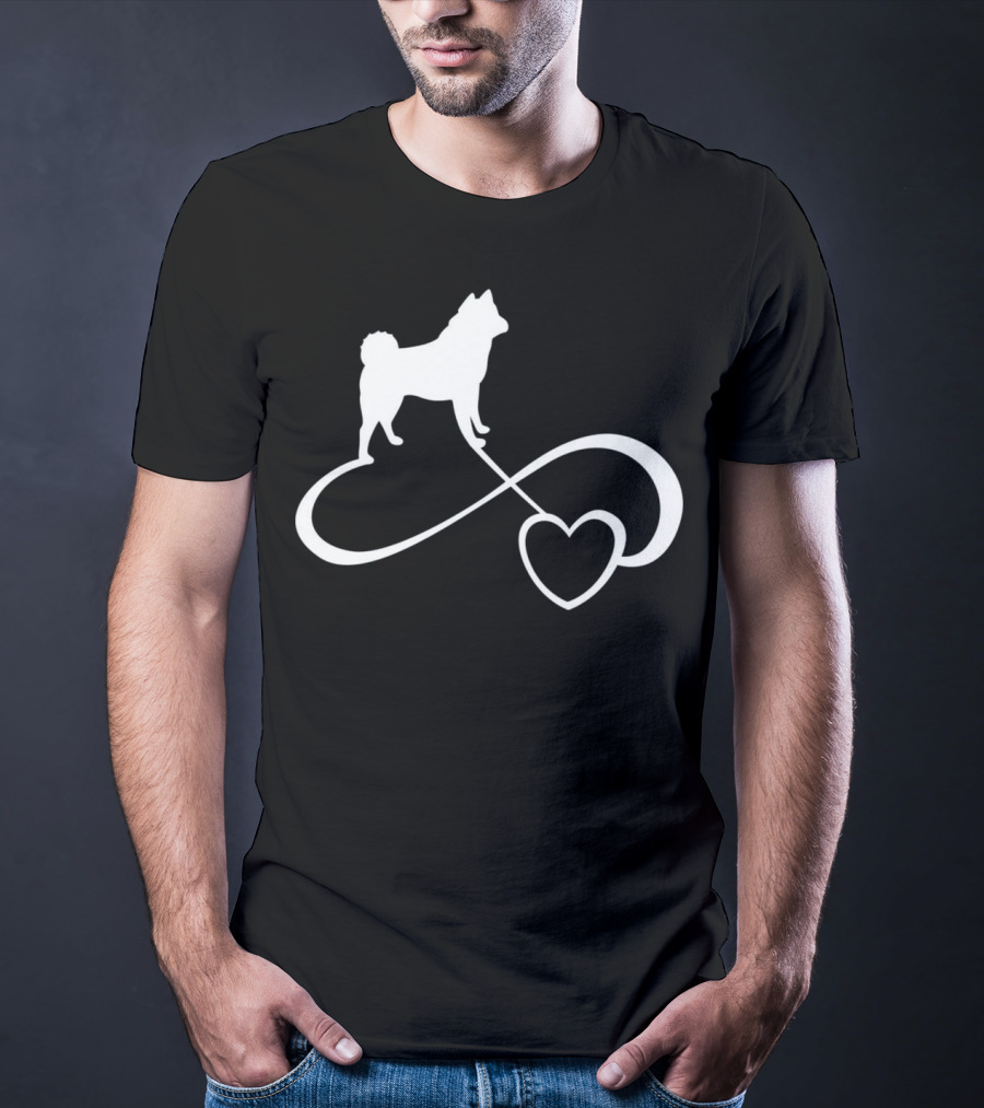 Akita Dog Lover Infinite Heart Breed Endless Love T-Shirt