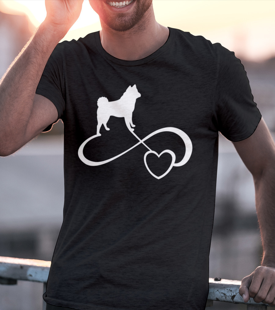 Akita Dog Lover Infinite Heart Breed Endless Love T-Shirt