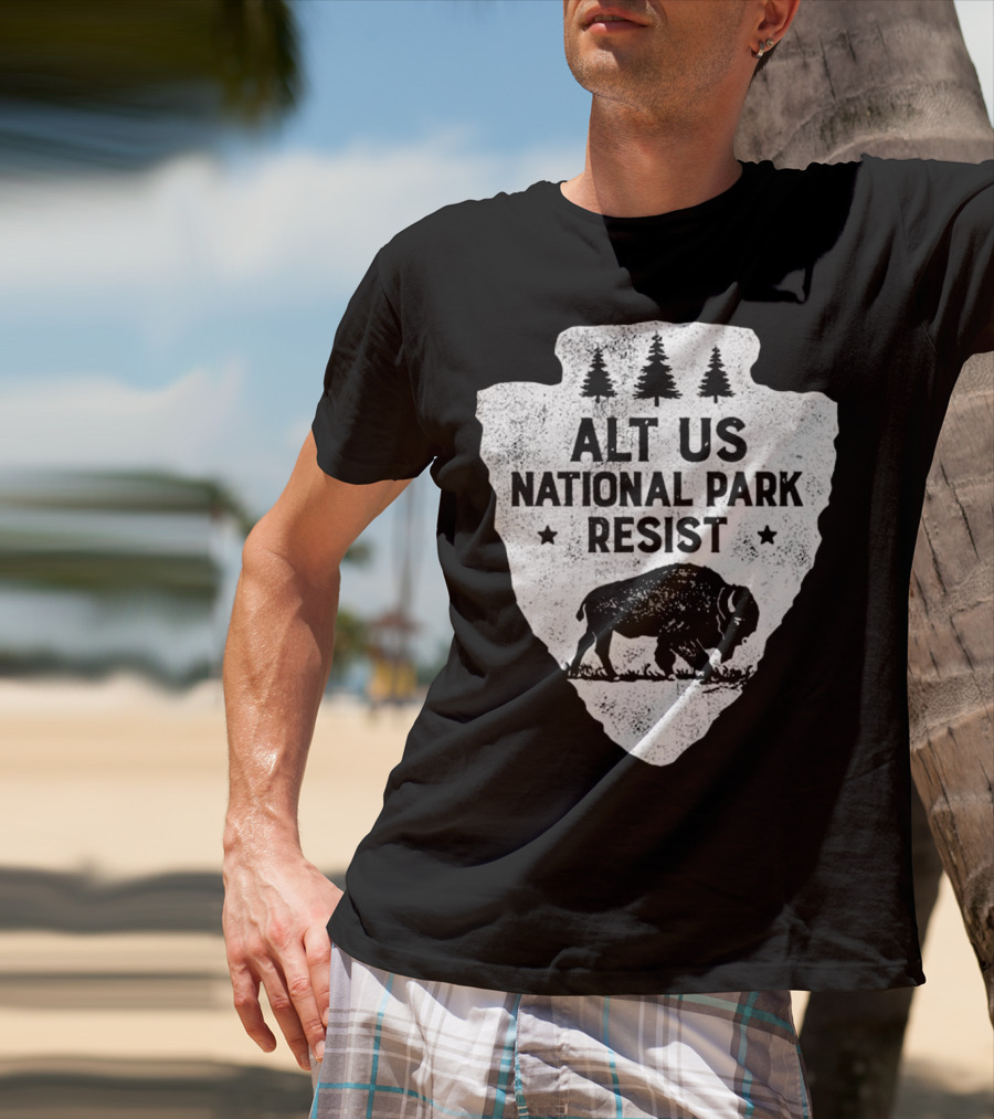ALT US National Park Resist Bison Arrowhead Emblem T-Shirt