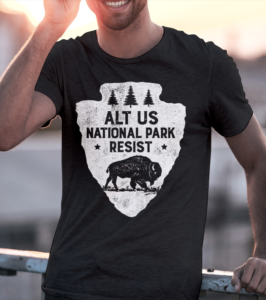 ALT US National Park Resist Bison Arrowhead Emblem T-Shirt