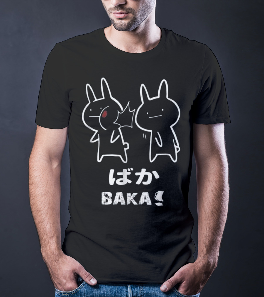 Baka Japanese Anime Rabbit Slap Manga Duo T-Shirt