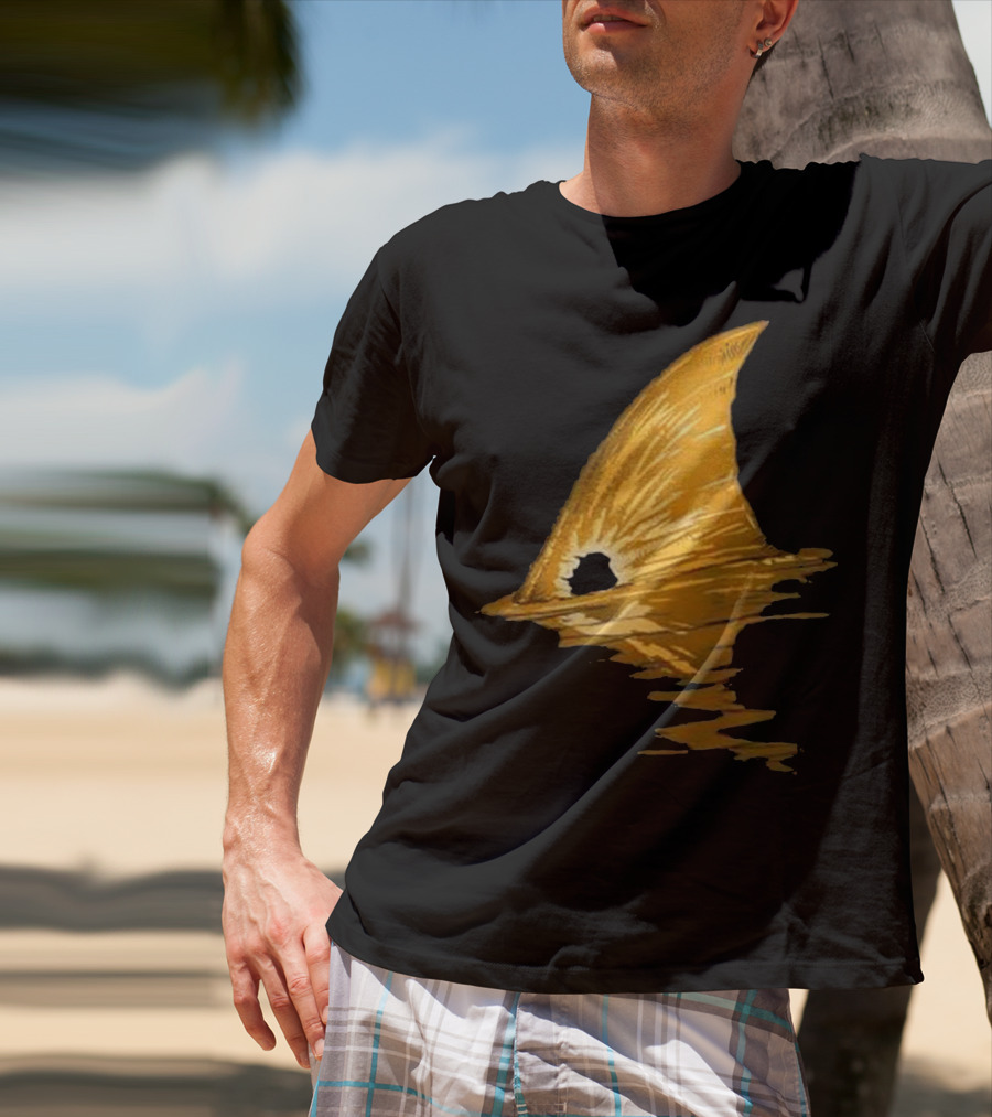 BACK PRINT Tailing Redfish Red Drum Fin T-Shirt