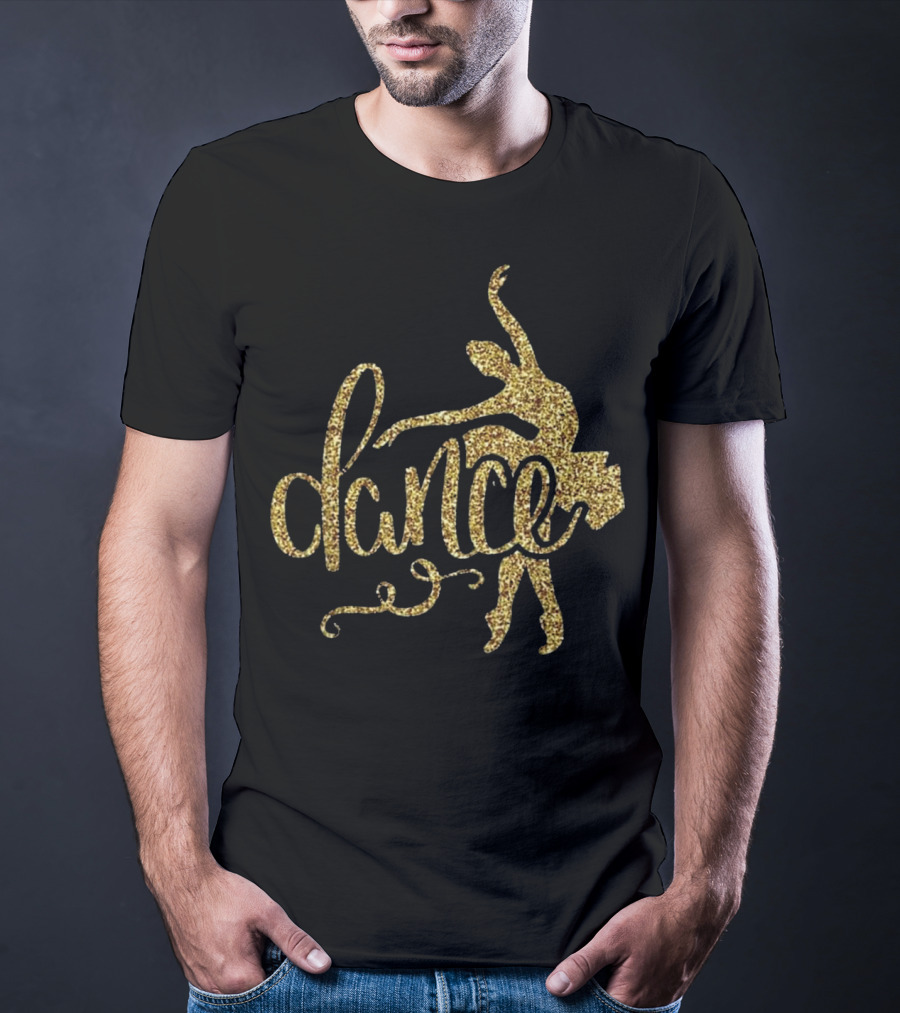 Gold Ballerina Dance Ballet T-Shirt