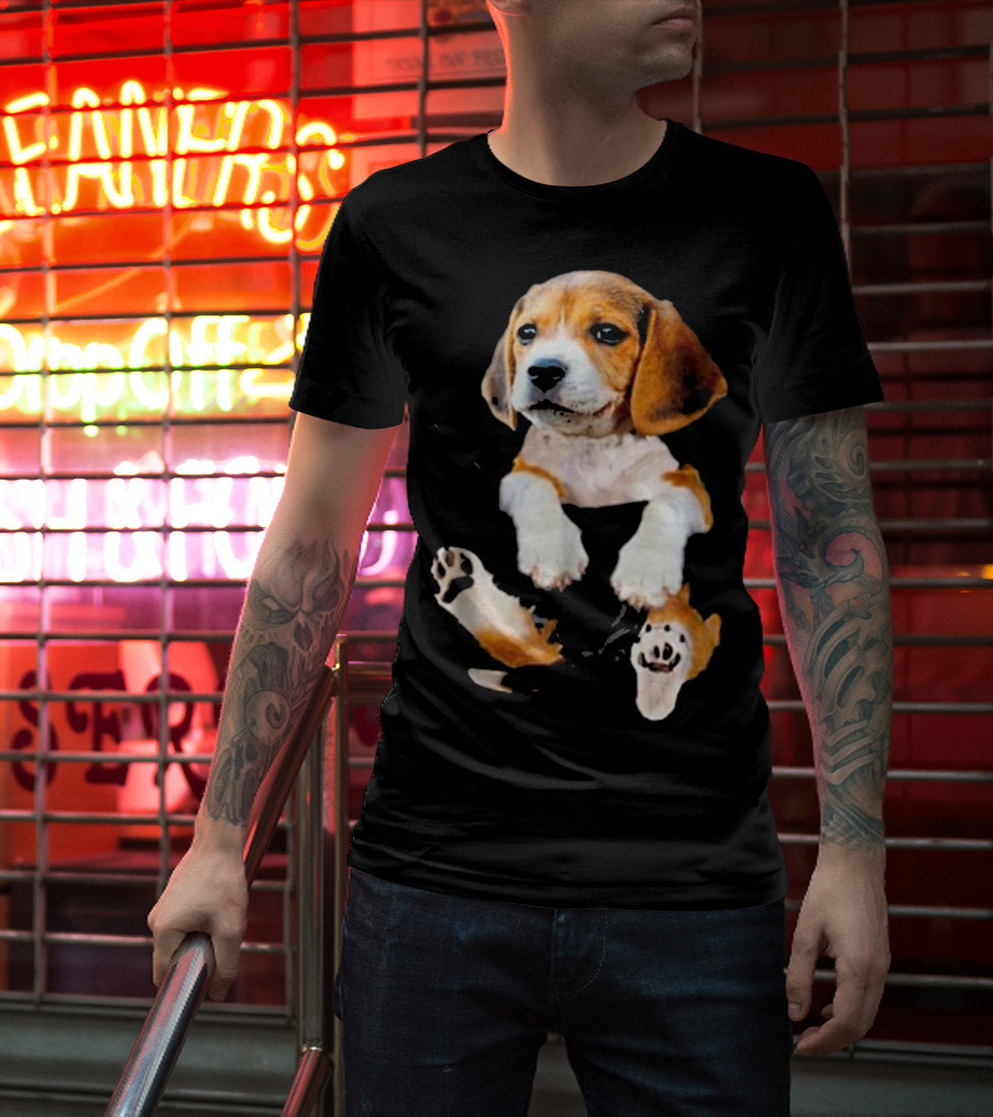 Beagle In Big Pocket T-Shirt