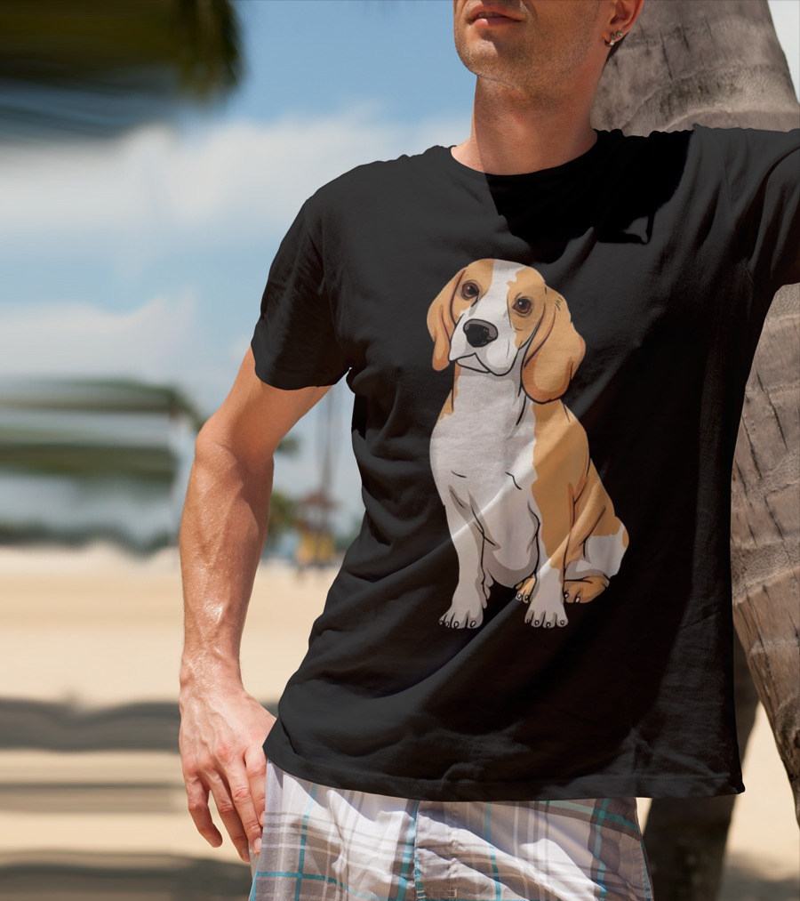 Beagle Funny For Cute Dog Lovers Cartoon T-Shirt