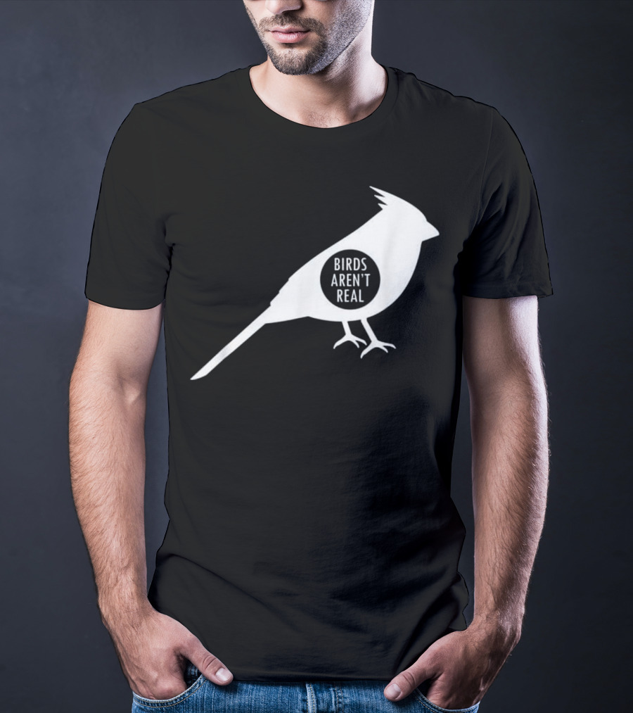 Birds Aren't Real White Bird T-Shirt