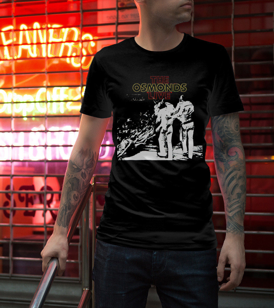 The Osmonds Live Concert Illustration With Performing Group On Stage T-Shirt