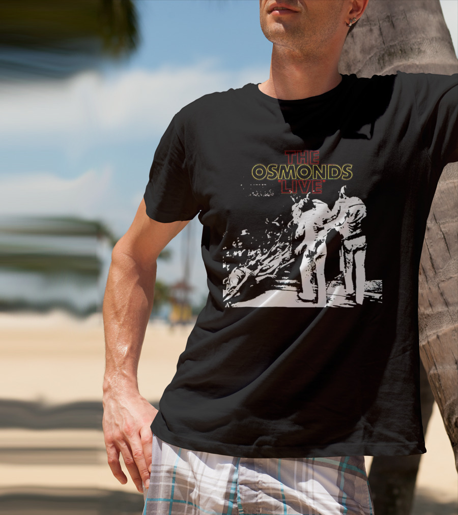 The Osmonds Live Concert Illustration With Performing Group On Stage T-Shirt