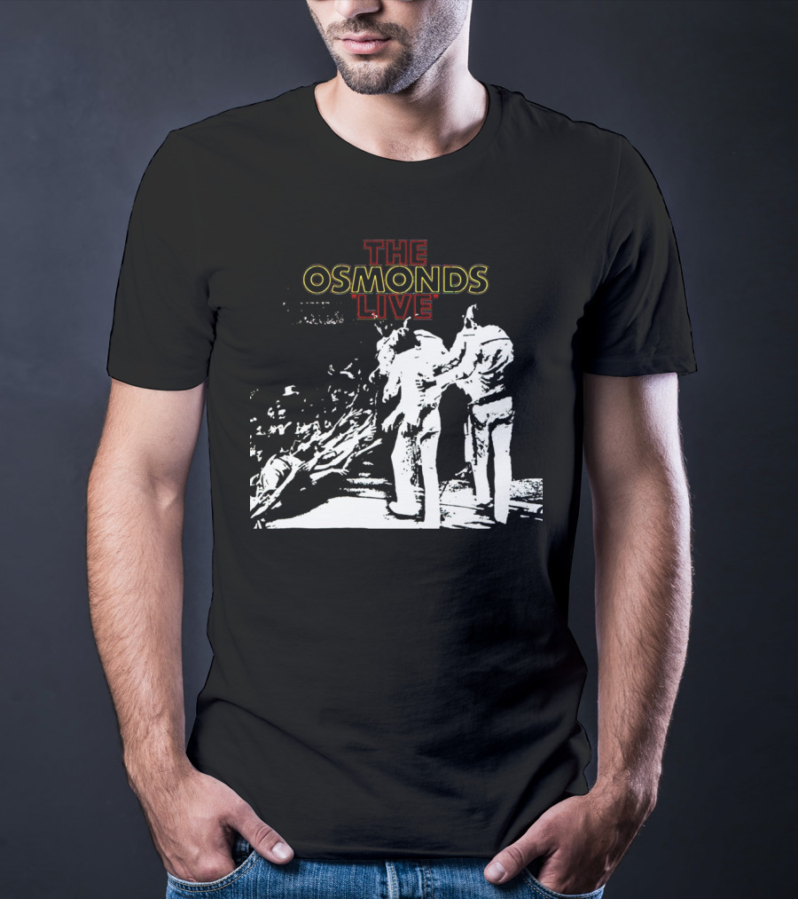 The Osmonds Live Concert Illustration With Performing Group On Stage T-Shirt