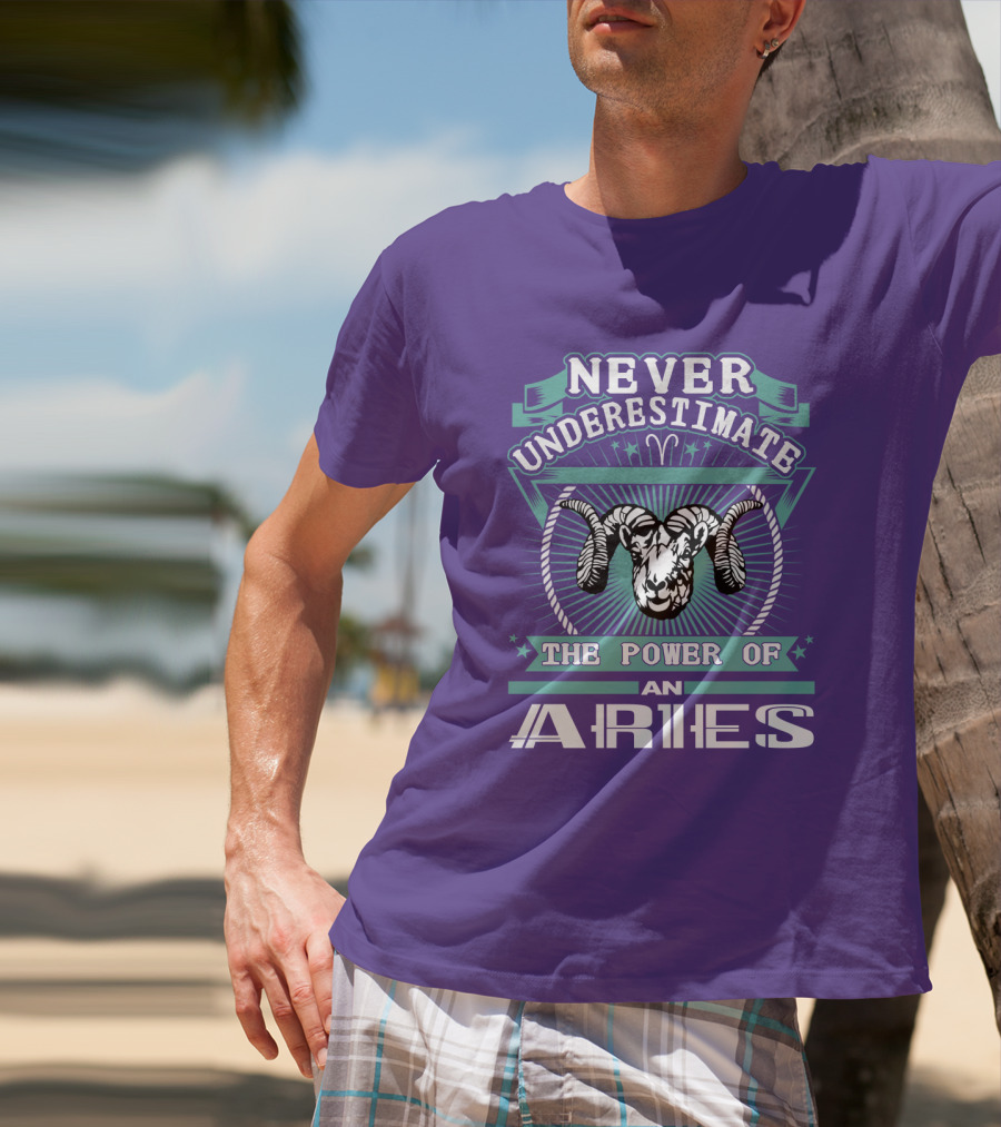 Never Underestimate The Power Of An Aries T-Shirt
