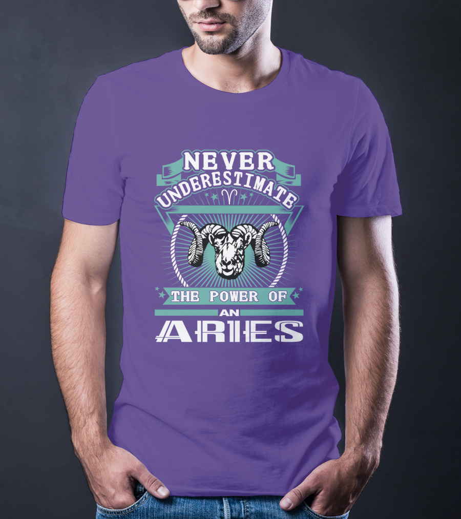Never Underestimate The Power Of An Aries T-Shirt