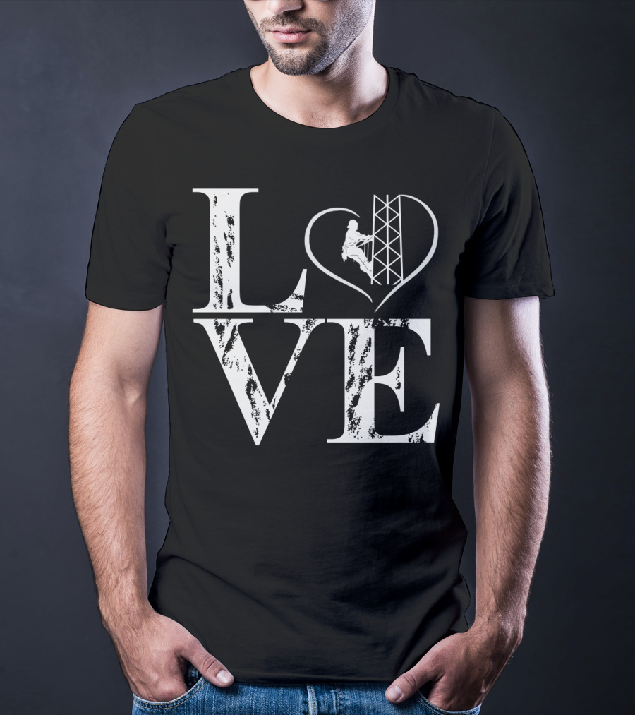 LOVE Heart Tower Climber T-Shirt