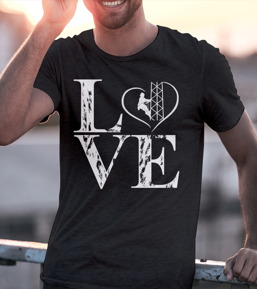 LOVE Heart Tower Climber T-Shirt