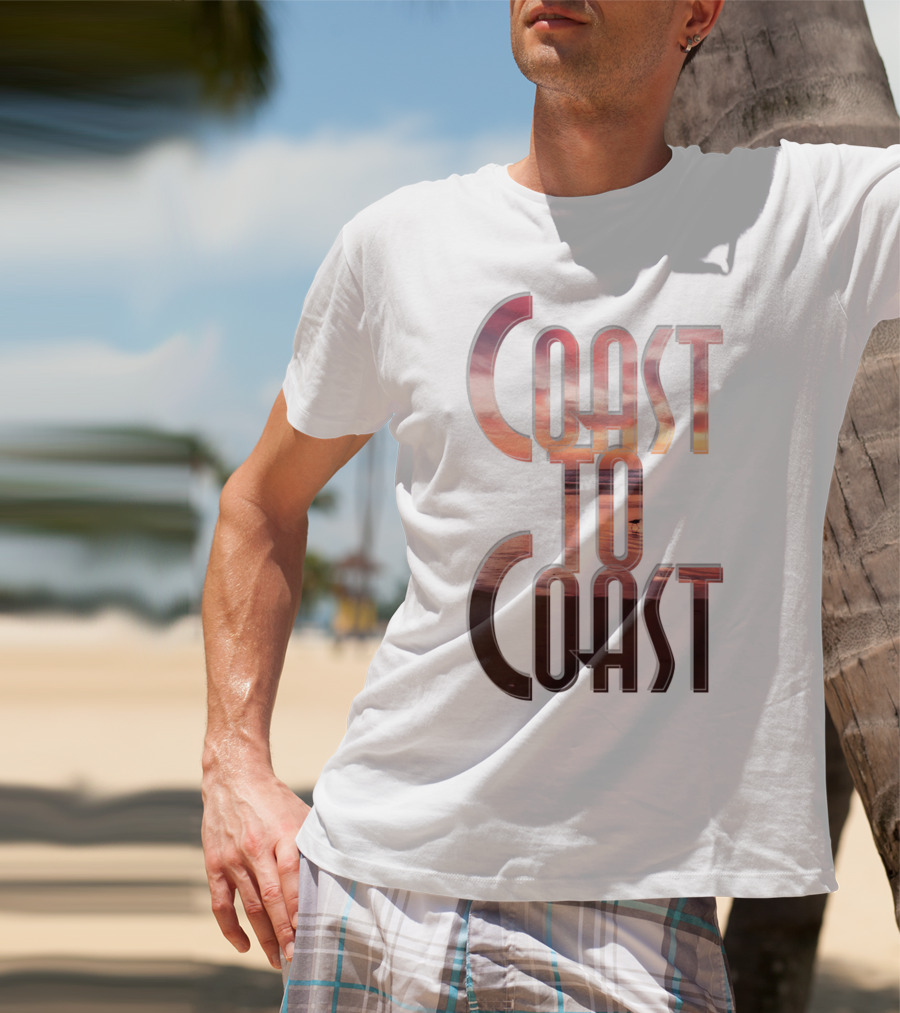 Coast To Coast AM Sunset Reflections T-Shirt