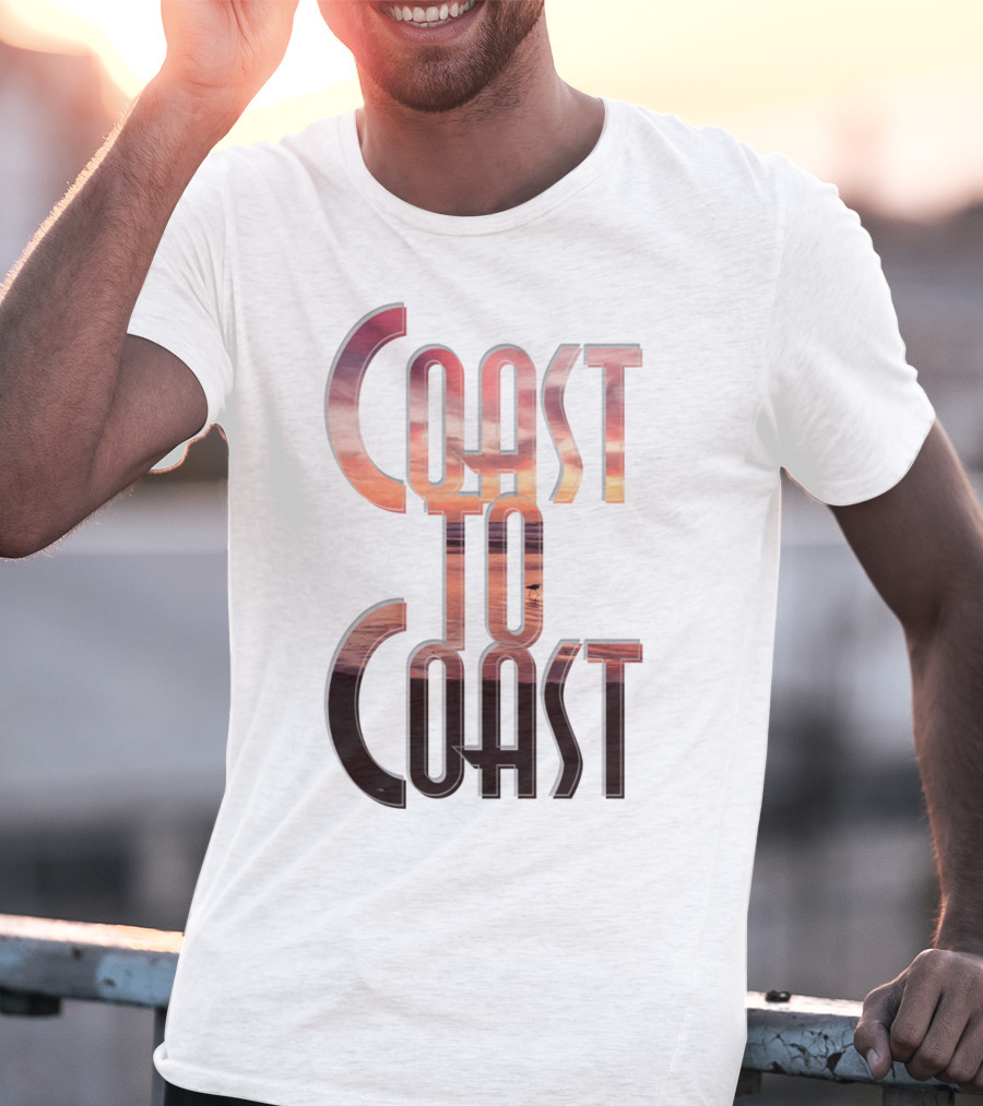 Coast To Coast AM Sunset Reflections T-Shirt