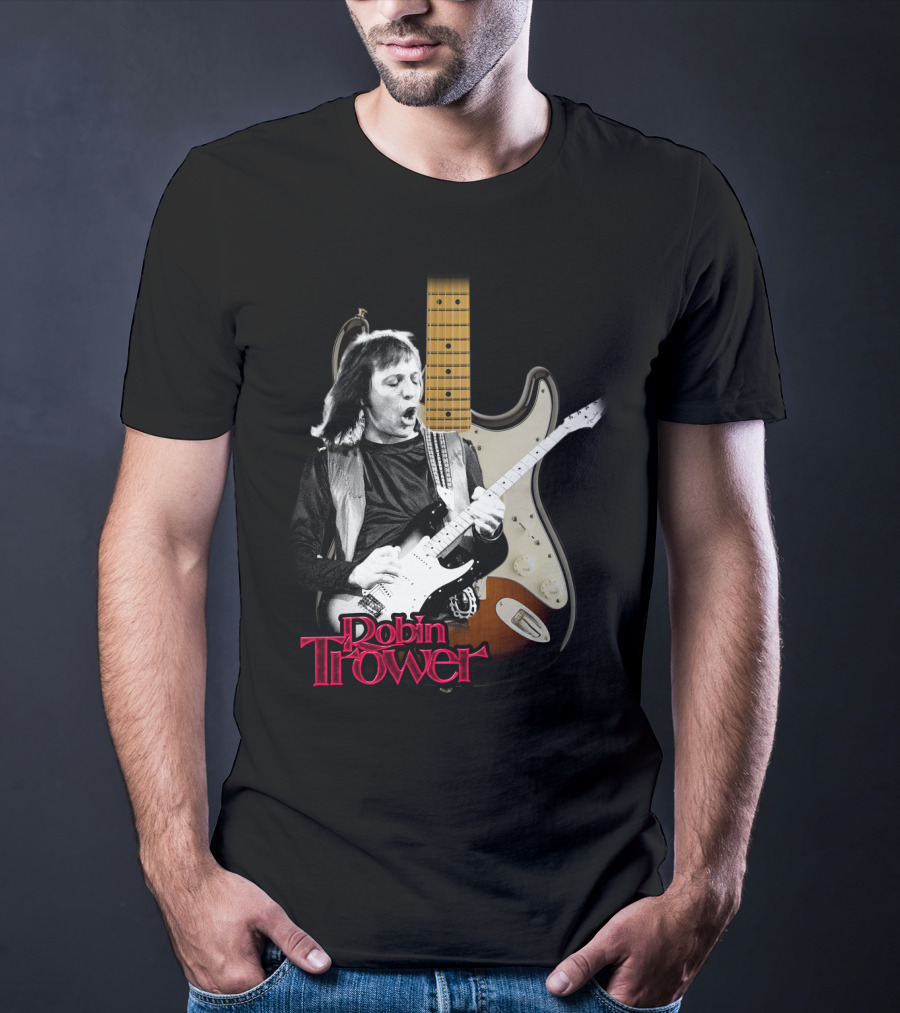 Robin Trower Electric Guitar Performance Iconic T-Shirt