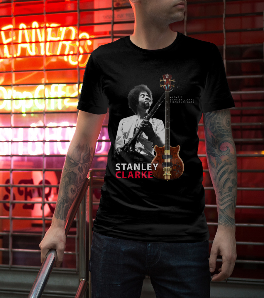 Stanley Clarke Alembic Signature Bass Album Cover T-Shirt