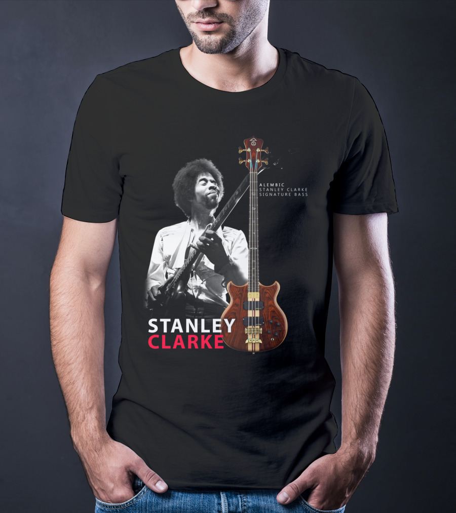 Stanley Clarke Alembic Signature Bass Album Cover T-Shirt