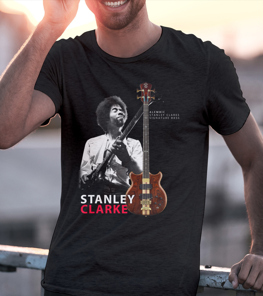 Stanley Clarke Alembic Signature Bass Album Cover T-Shirt