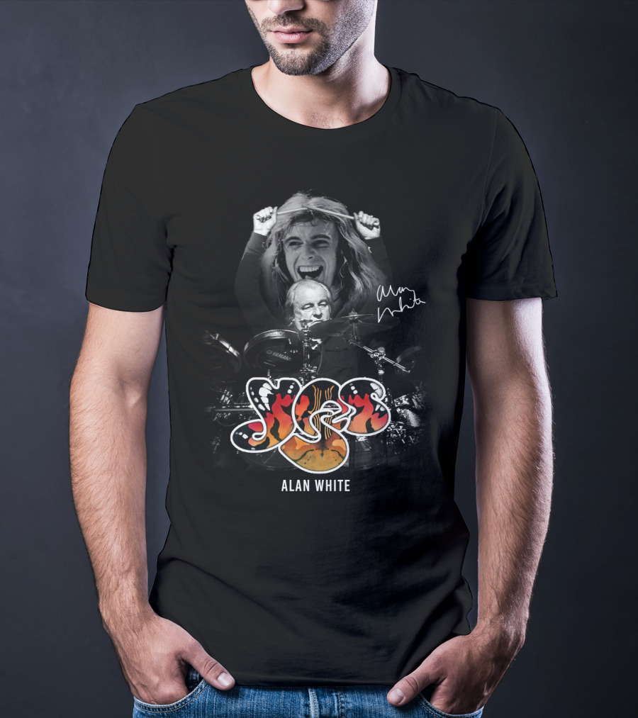 Yes Alan White Signature Tribute - Psychedelic Fire T-Shirt