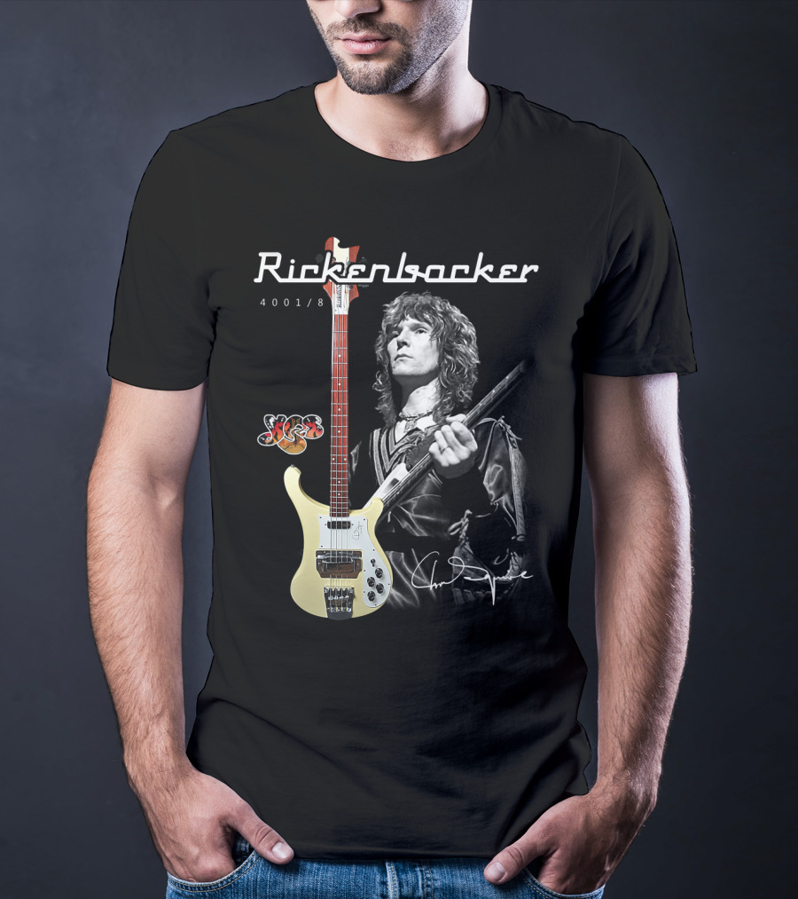 Rickenbacker 4001/8 Yes Chris Squire Signature T-Shirt