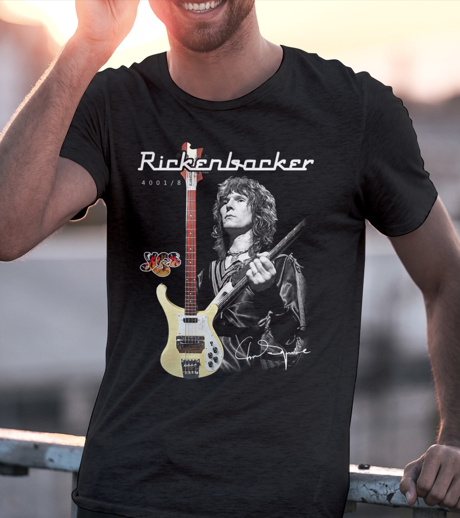 Rickenbacker 4001/8 Yes Chris Squire Signature T-Shirt