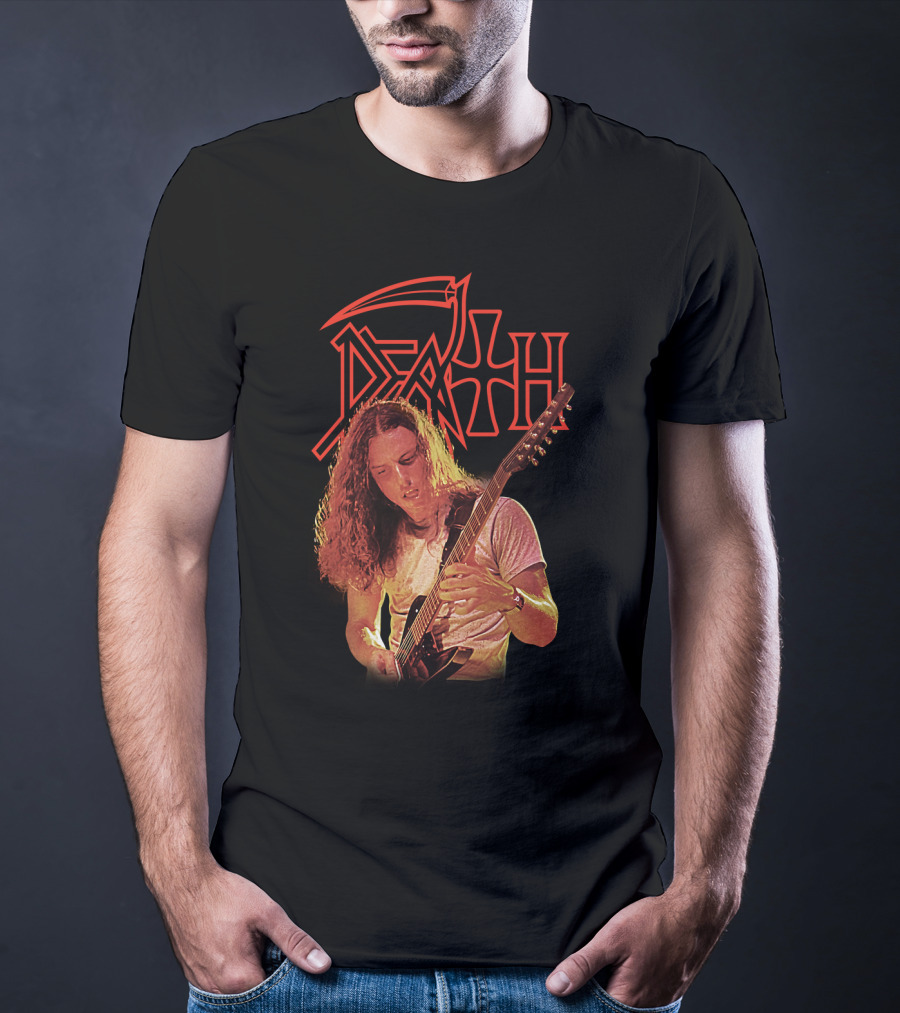 Chuck Schuldiner DEATH Metal Band Iconic Guitarist T-Shirt