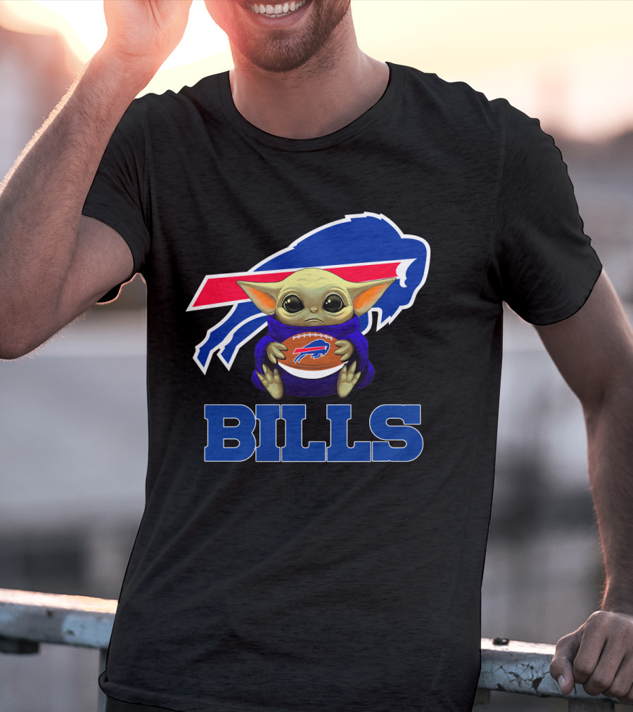Buffalo Bills Baby Yoda Football Fan T-Shirt