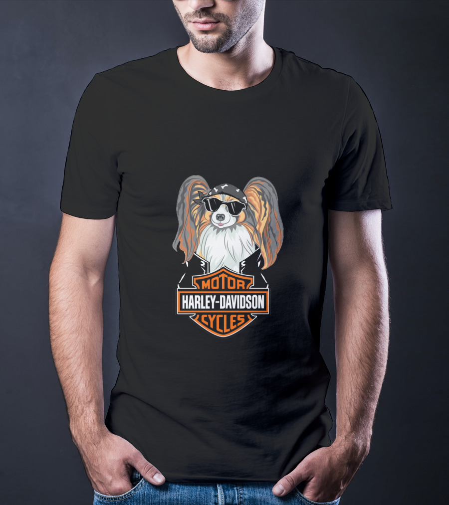 Harley Davidson Motor Cycles Papillons T-Shirt
