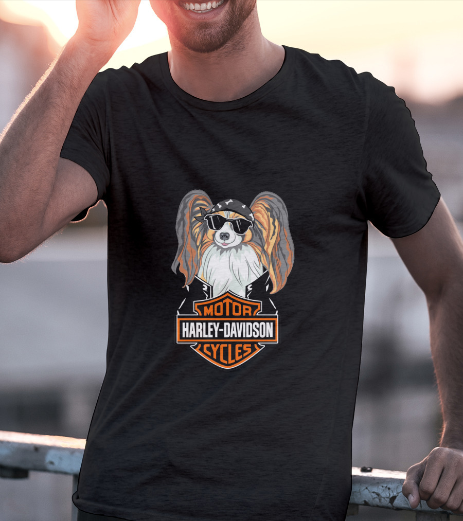 Harley Davidson Motor Cycles Papillons T-Shirt