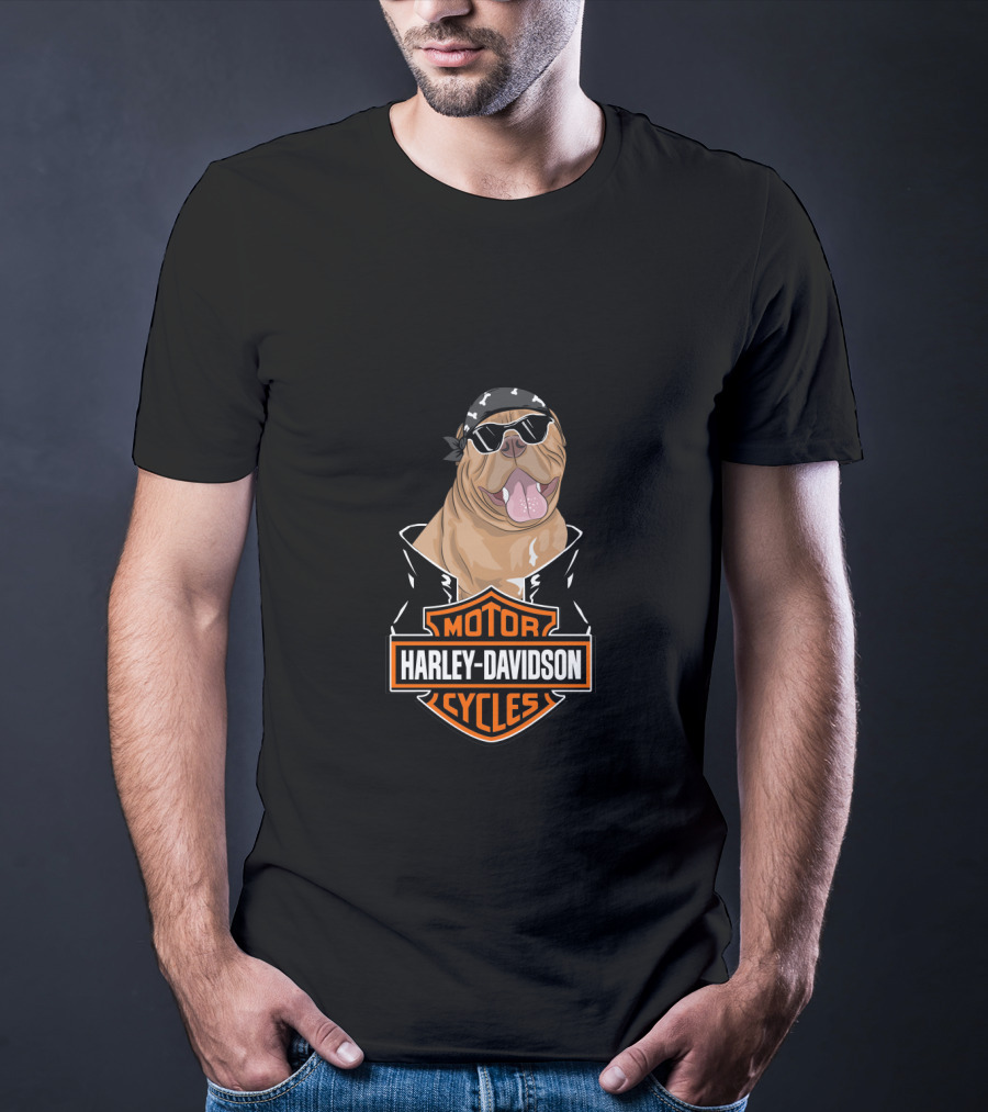 Harley Davidson Biker Mastiff Motorcycles T-Shirt
