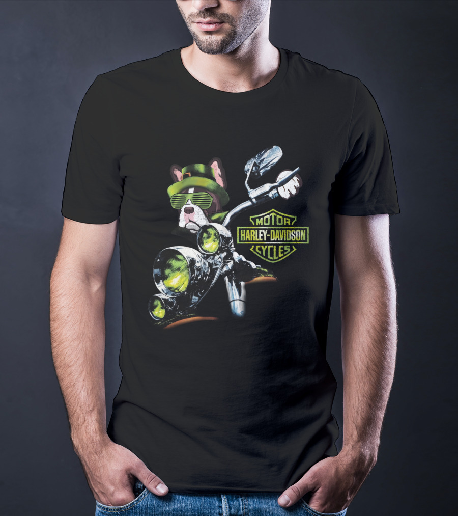 French Bulldog Harley Davidson Motorcycles Rider T-Shirt