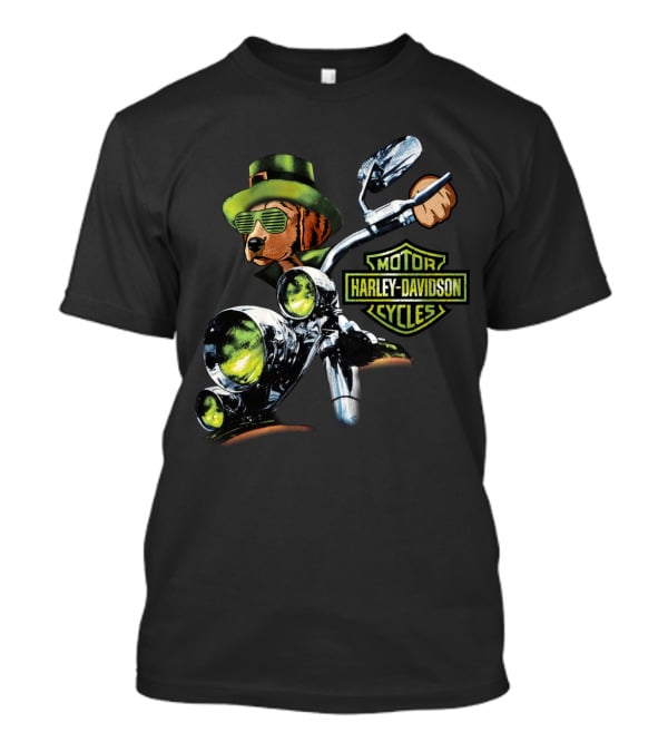Labrador Retriever Biker Harley Davidson Motor Cycles 18Hd T-Shirt