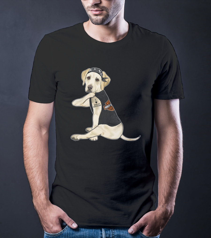 Labrador Retriever Harley Davidson Biker Pup T-Shirt