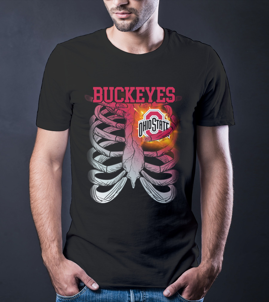 Buckeyes Ohio State Logo Rib Cage T-Shirt