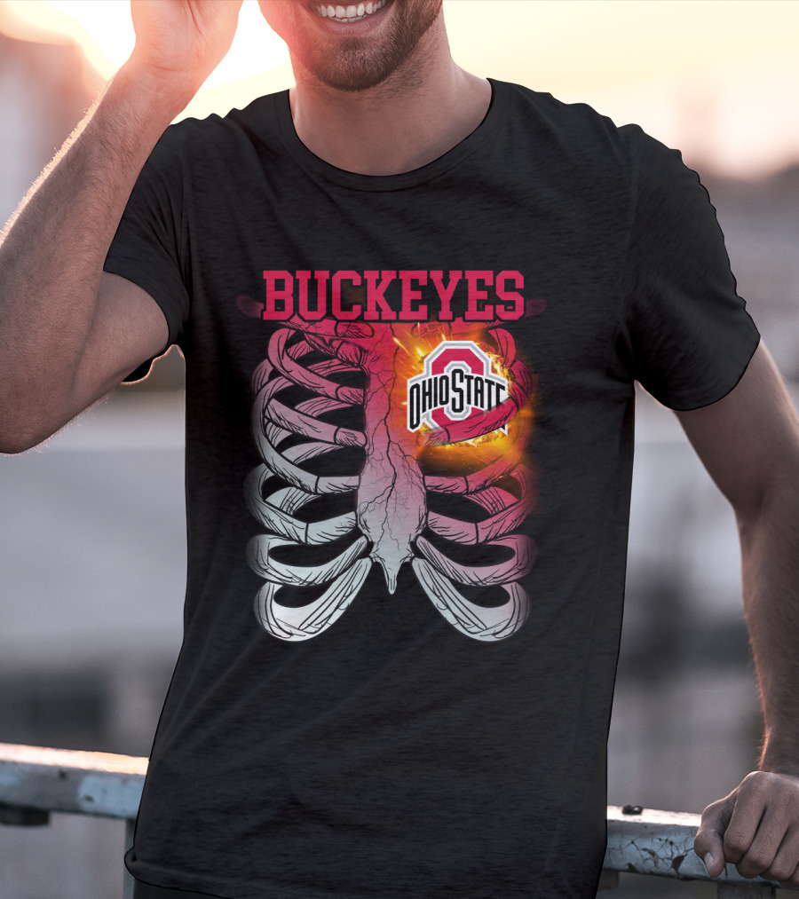 Buckeyes Ohio State Logo Rib Cage T-Shirt