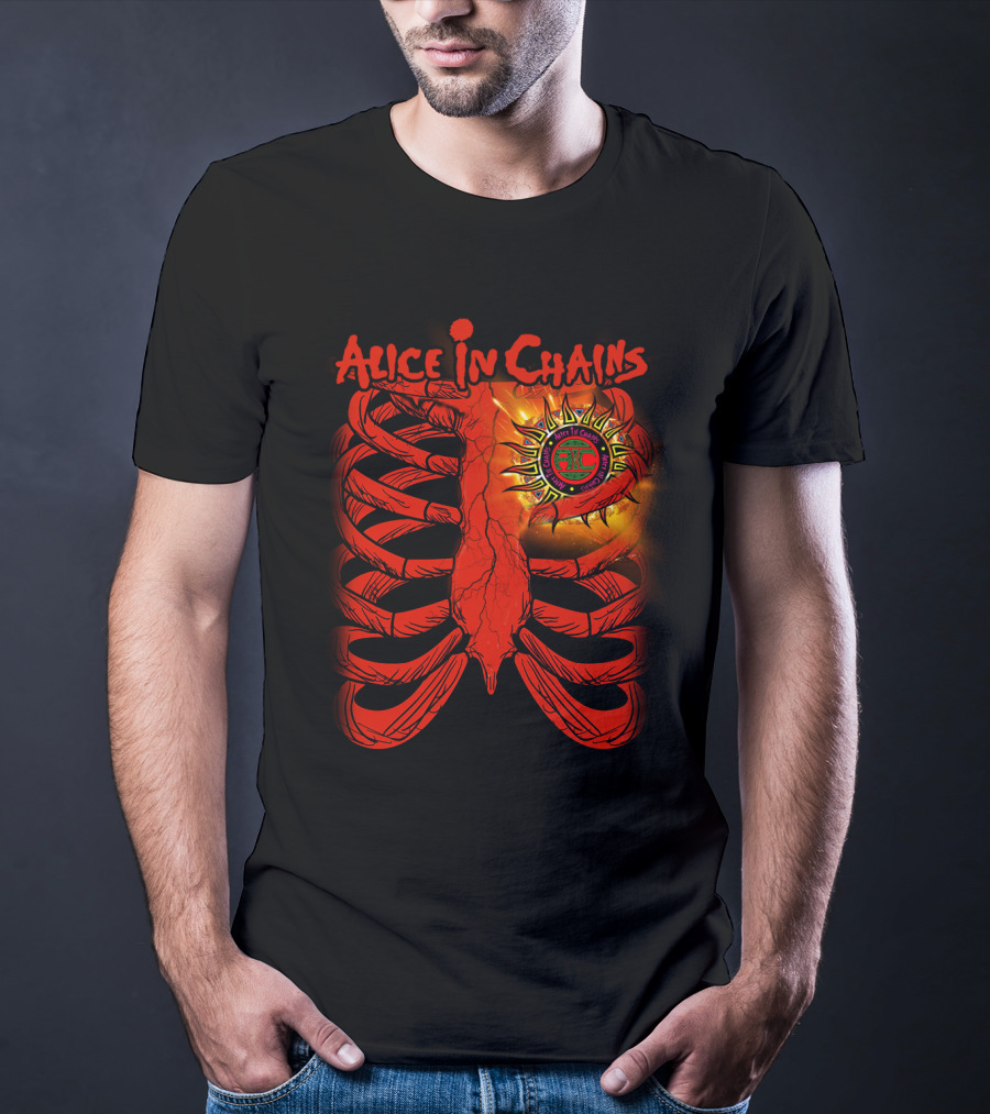 Alice In Chains Sun Ribcage Art T-Shirt