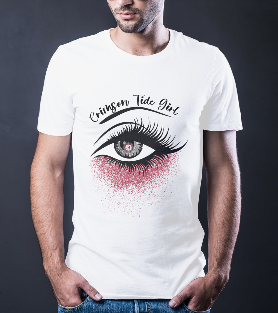Crimson Tide Girl Alabama Eyes T-Shirt