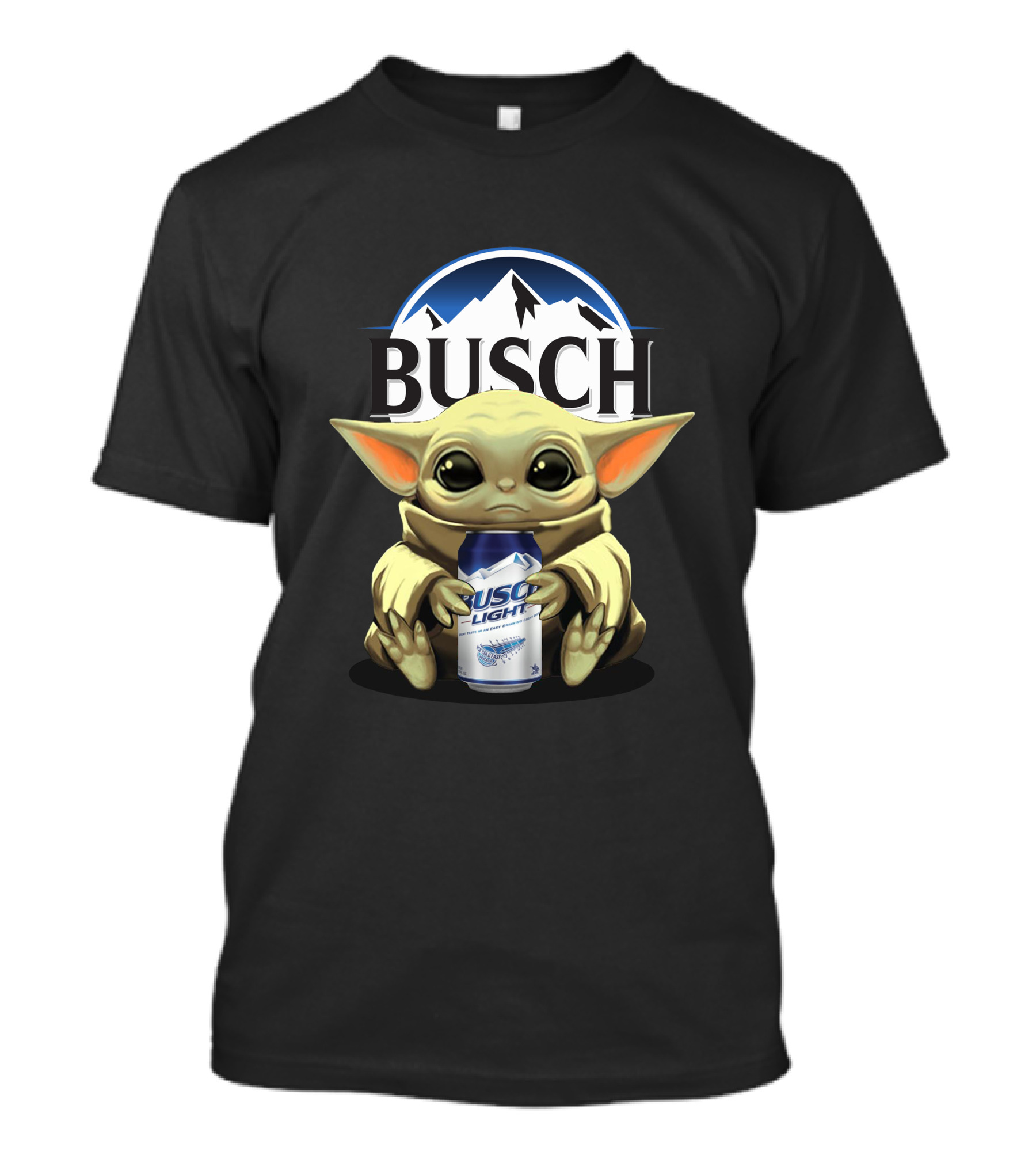 Busch Light Yoda With Beer Can Iconic Blend T-Shirt