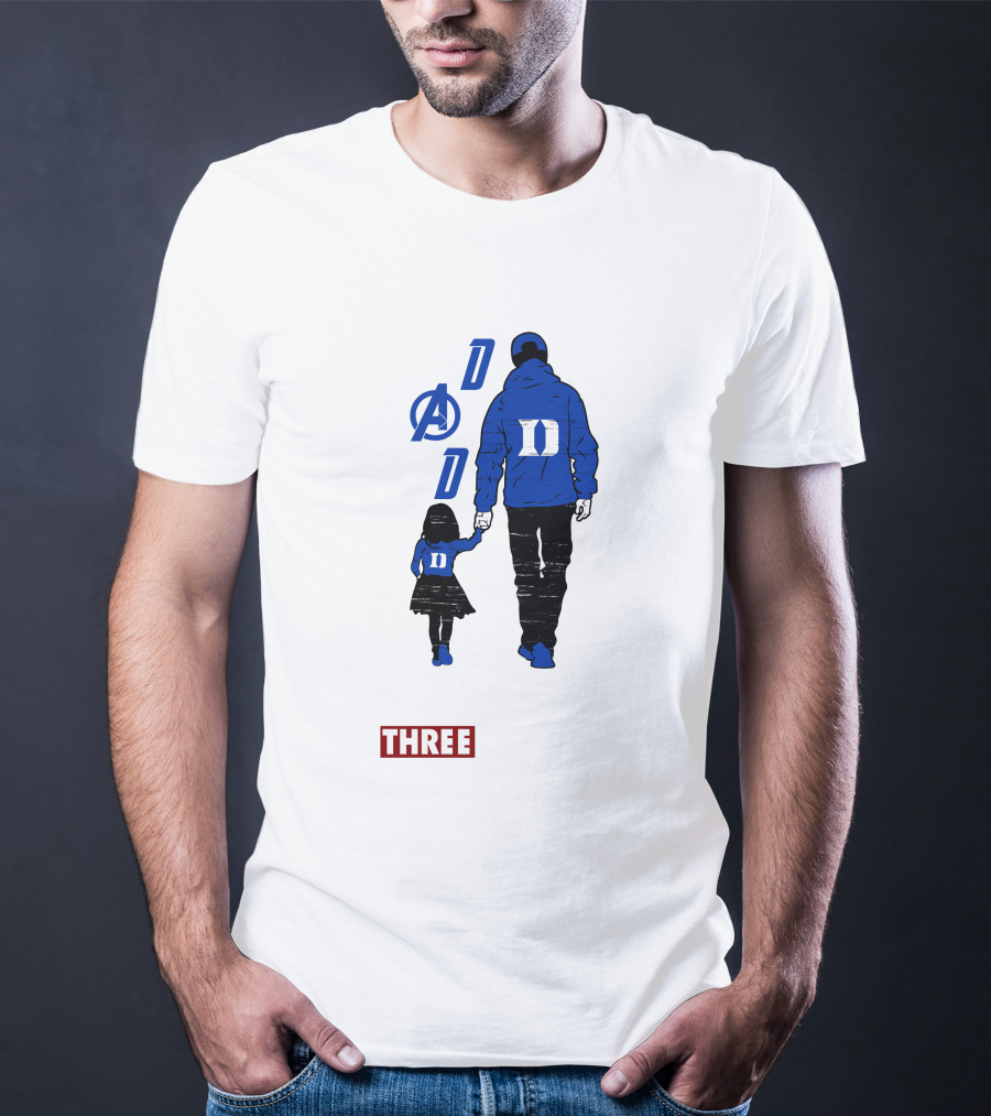 Duke Blue Devils Dad I Love You Three Thousand Avengers T-Shirt