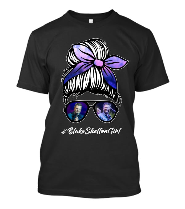 BlakeSheltonGirl Sunglasses Headwrap T-Shirt